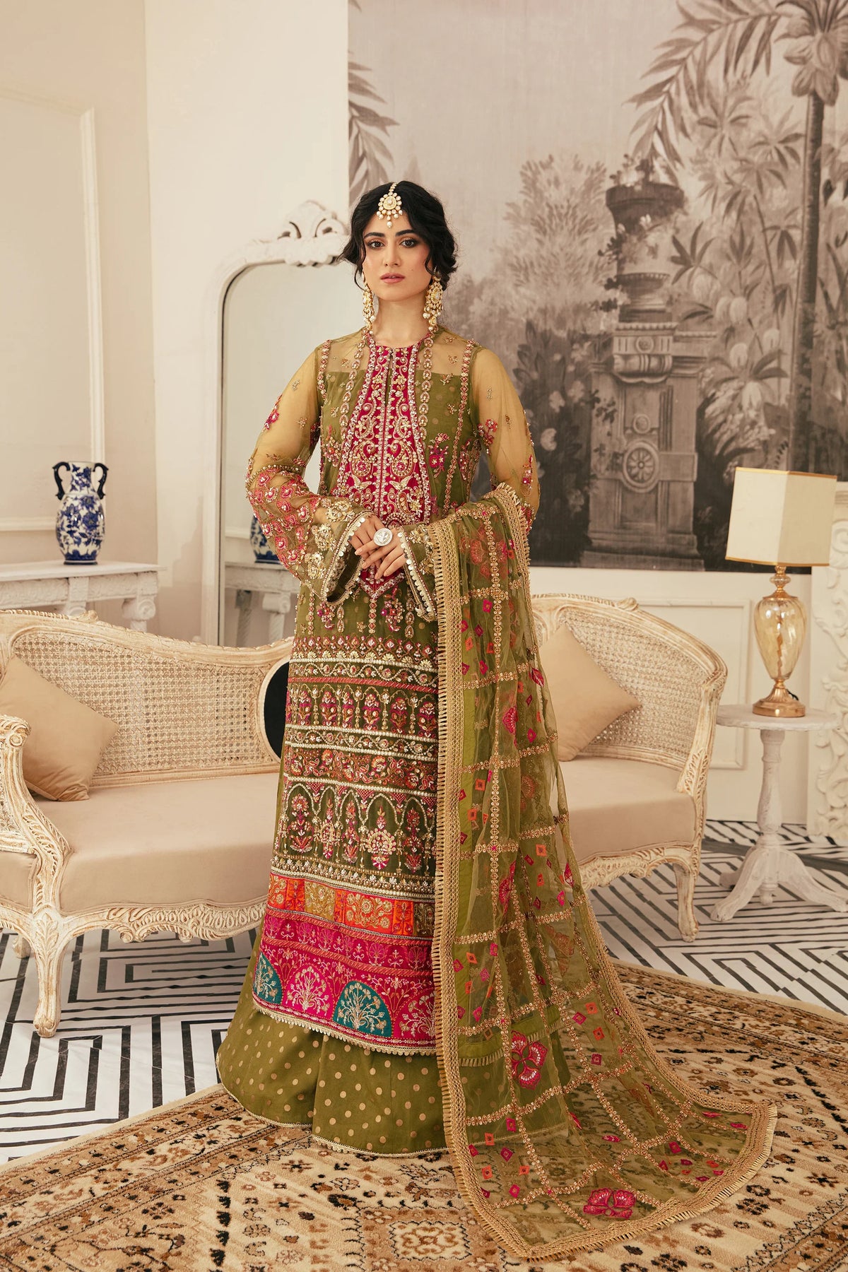 Ezra | Wedding Collection | Naaz by Ezra - Designer Dress - Type: Ladies Clothes - Available at Libayah - 100% Original
