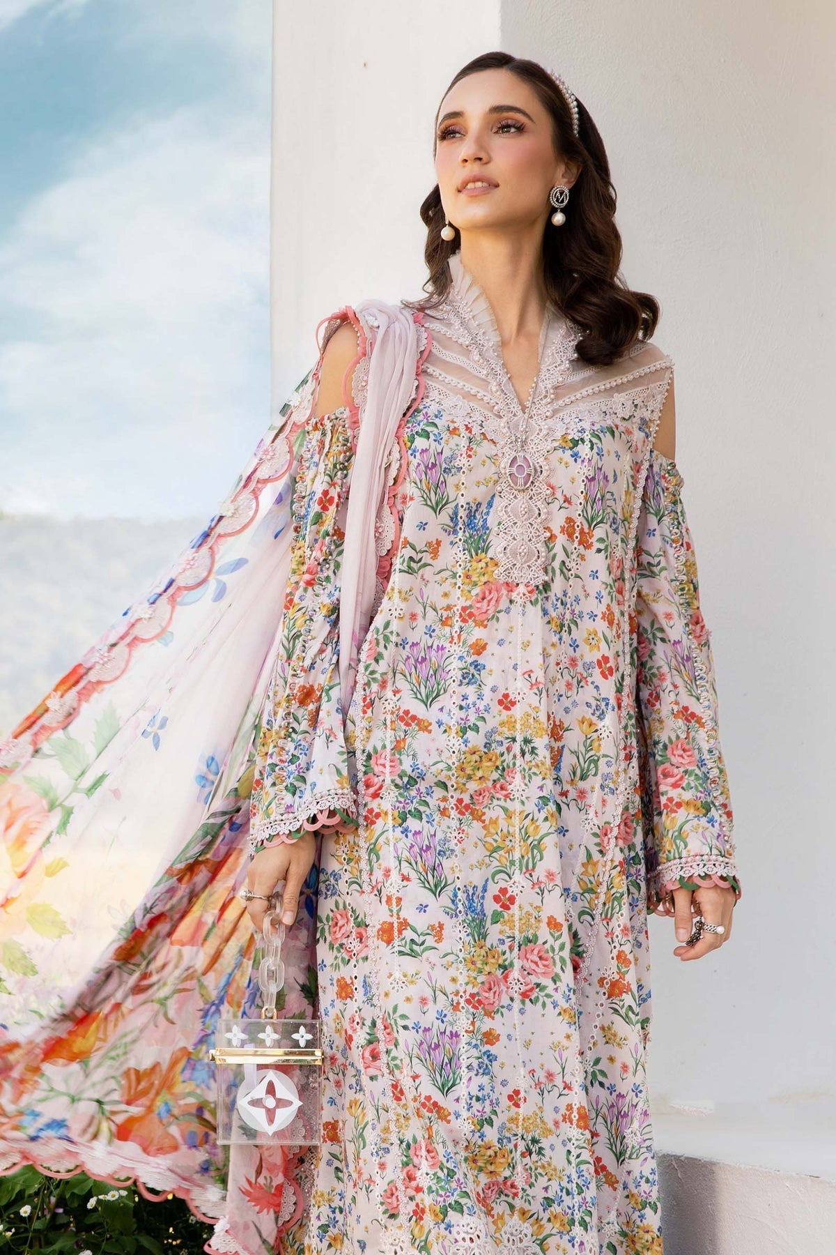 Maria B | M Prints 25 | MPT-2507-A by Maria B - Designer Dress - Type: Ladies Clothes - Available at Libayah - 100% Original