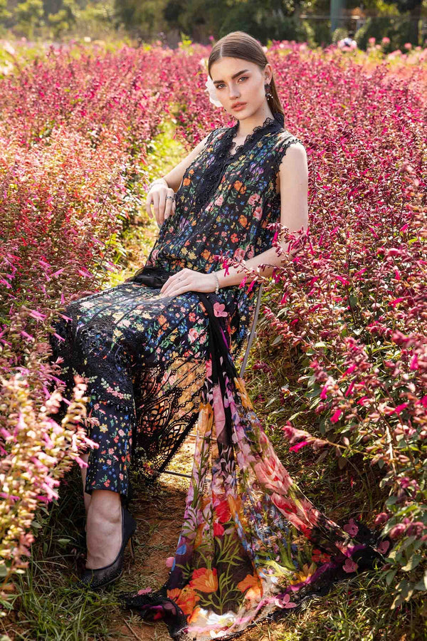 Maria B | M Prints 25 | MPT-2507-B by Maria B - Designer Dress - Type: Ladies Clothes - Available at Libayah - 100% Original