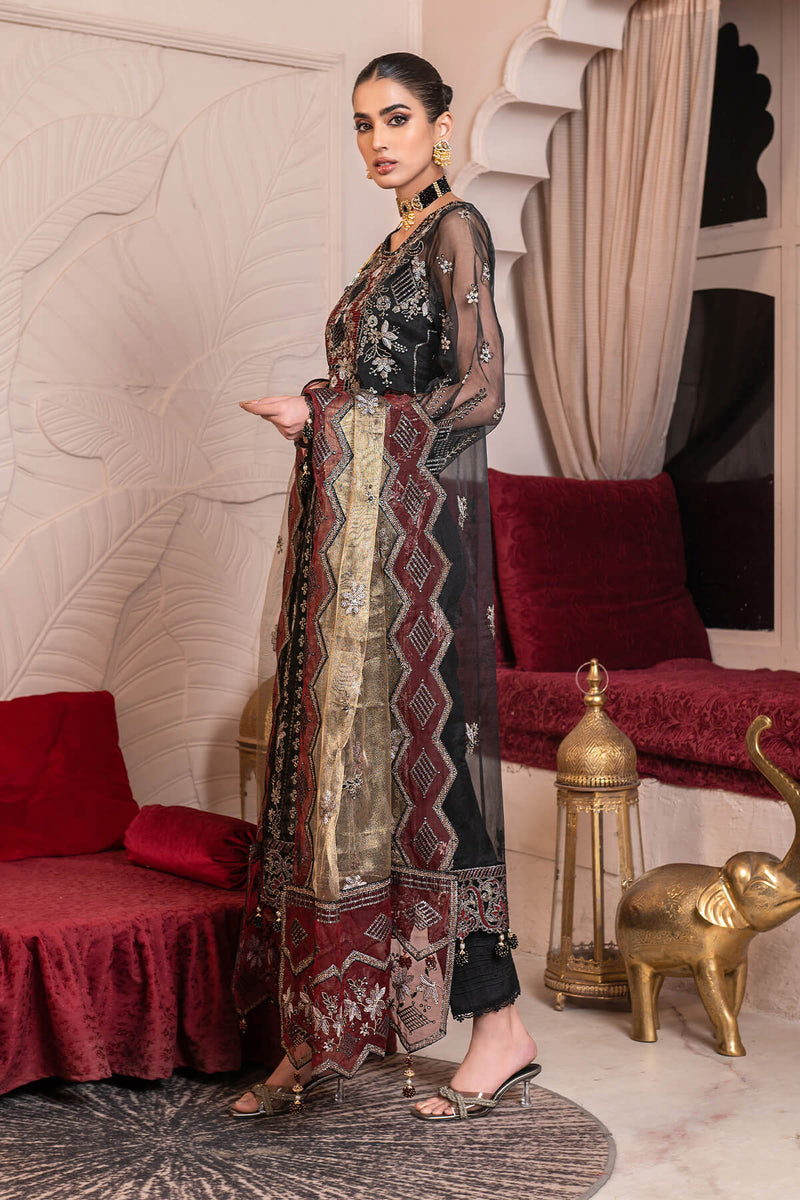 Janique | Luxury Collection 24 | D-006 Black Frescoe by Janique - Designer Dress - Type: Ladies Clothes - Available at Libayah - 100% Original