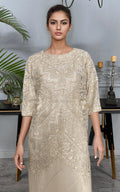 Threads and Motifs | Formal Dresses 25 | NET EMBROIDERED KAFTAN by Threads and Motifs - Designer Dress  - Type : Ladies Clothes - Available at Libayah - 100% Original 