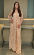 Threads and Motifs | Formal Dresses 25 | Net Embroidered Jacket by Threads and Motifs - Designer Dress  - Type : Ladies Clothes - Available at Libayah - 100% Original 