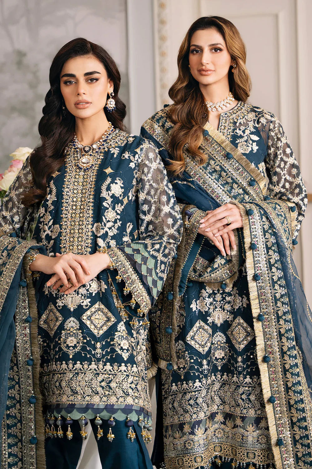 Baroque | Chantelle Embroidered Collection | CH12-01 by Baroque - Designer Dress - Type: Ladies Clothes - Available at Libayah - 100% Original