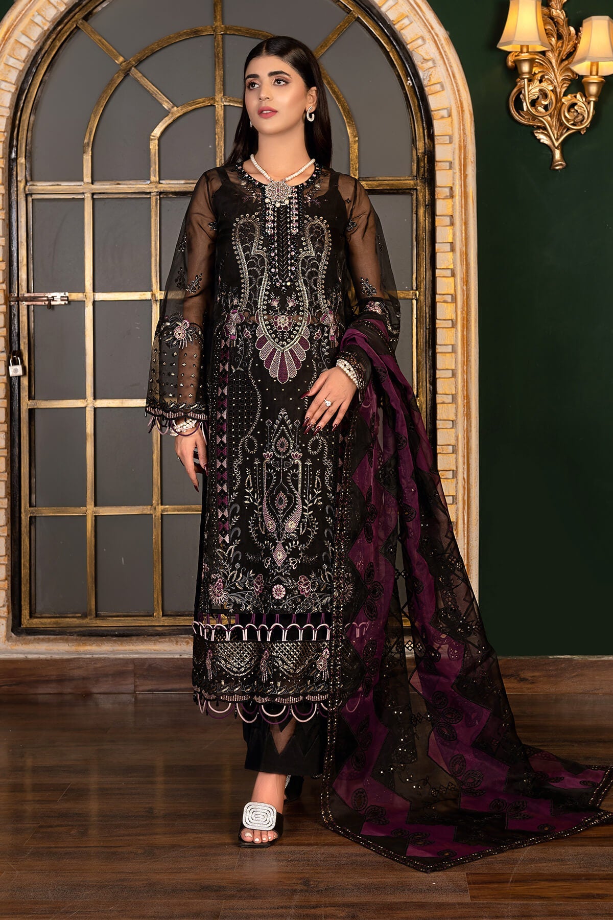 Janique | Luxury Collection 24 |  D-038 Raven black by Janique - Designer Dress - Type: Ladies Clothes - Available at Libayah - 100% Original
