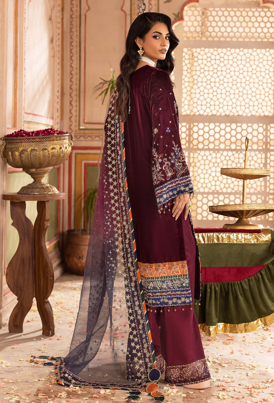 Adans Libas | Velvet 25 | 7520 V by Adans Libas - Designer Dress  - Type : Ladies Clothes - Available at Libayah - 100% Original 