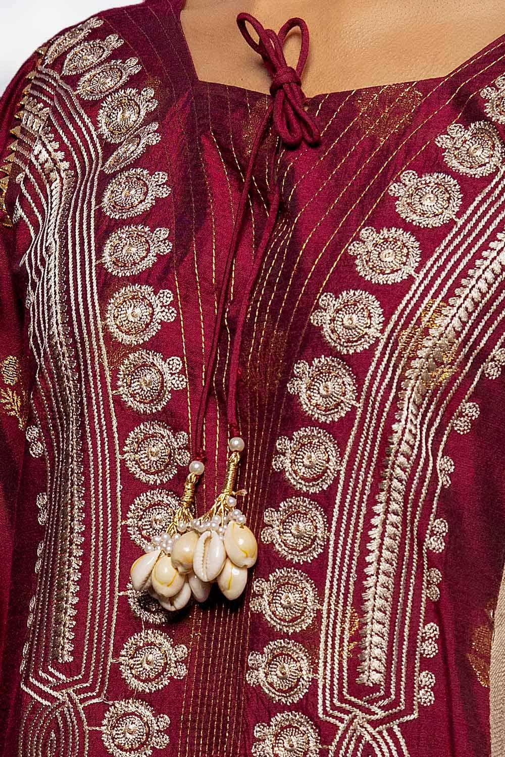 Gul Ahmed | Winter Collection 24 | Pashmina Dupatta AP-42019 by Gul Ahmed - Designer Dress - Type: Ladies Clothes - Available at Libayah - 100% Original