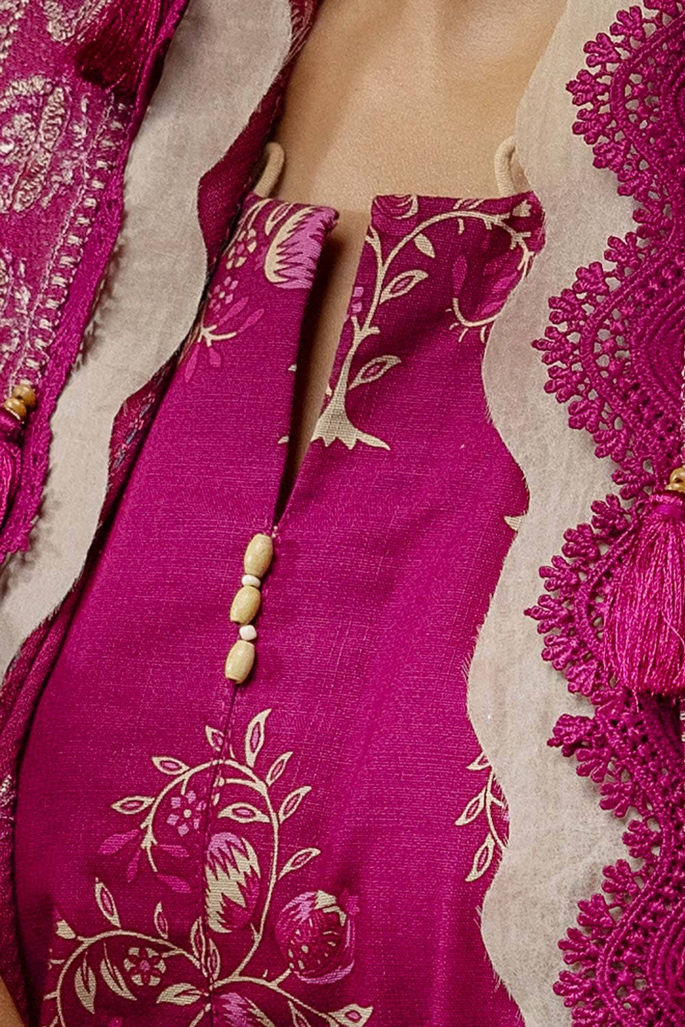 Gul Ahmed | Winter Collection 24 | Twill Cotton Linen Dupatta CV-42010 by Gul Ahmed - Designer Dress - Type: Ladies Clothes - Available at Libayah - 100% Original