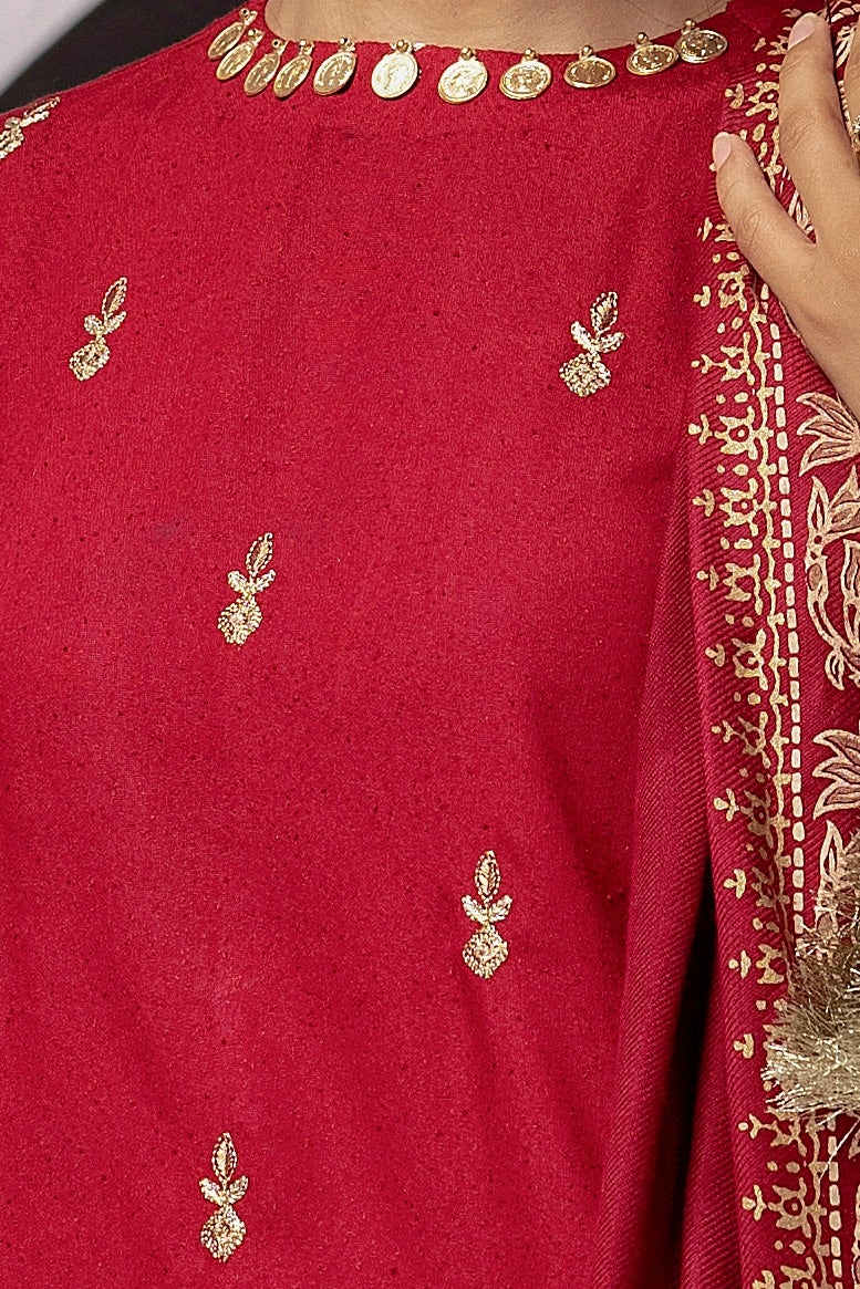 Gul Ahmed | Winter Collection 24 | Acrylic Dupatta AP-42045 by Gul Ahmed - Designer Dress - Type: Ladies Clothes - Available at Libayah - 100% Original