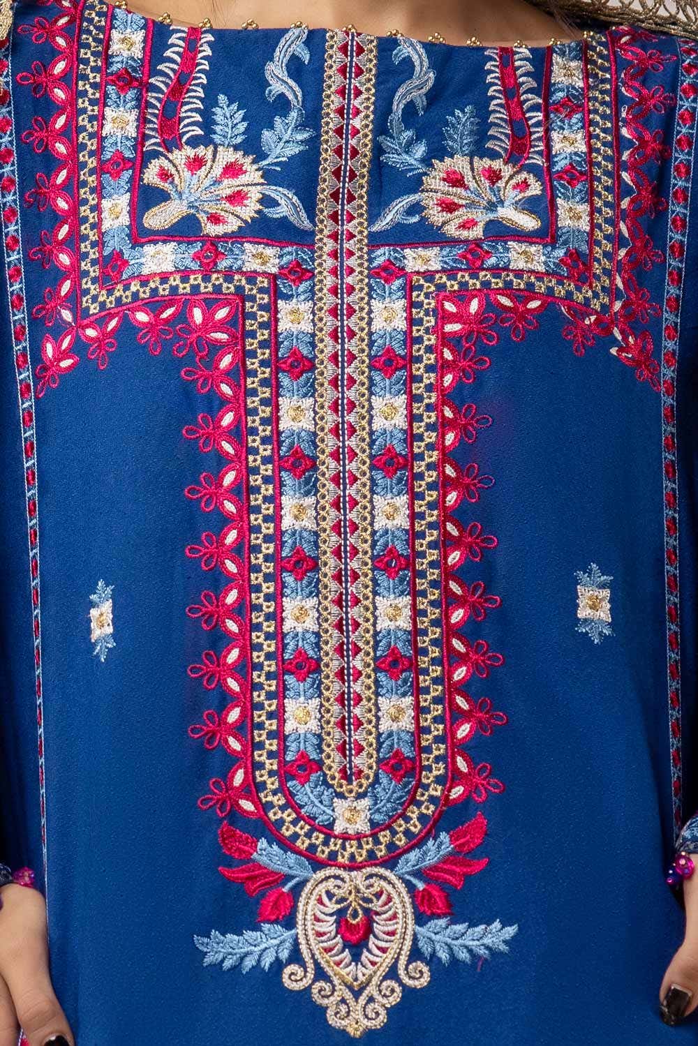 Gul Ahmed | Winter Collection 24 | Karandi Dupatta AY-42010 by Gul Ahmed - Designer Dress - Type: Ladies Clothes - Available at Libayah - 100% Original