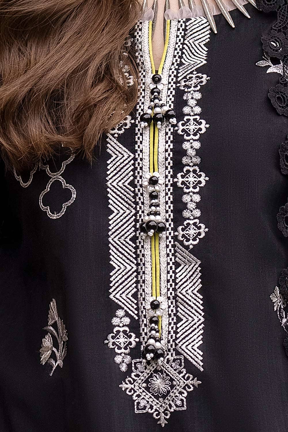 Gul Ahmed | Winter Collection 24 | Zari Jacquard Dupatta ST-42010 by Gul Ahmed - Designer Dress - Type: Ladies Clothes - Available at Libayah - 100% Original