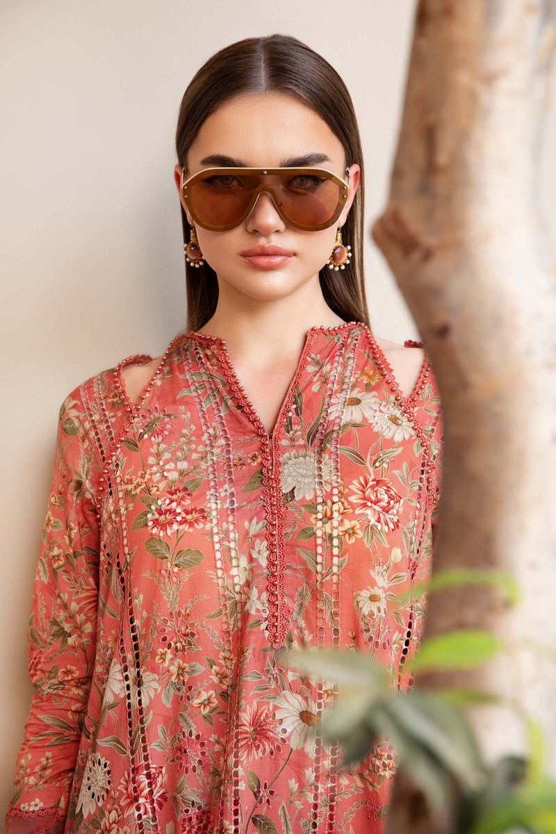 Maria B | M Prints | MPT-2508-A by Maria B - Designer Dress  - Type : Ladies Clothes - Available at Libayah - 100% Original 