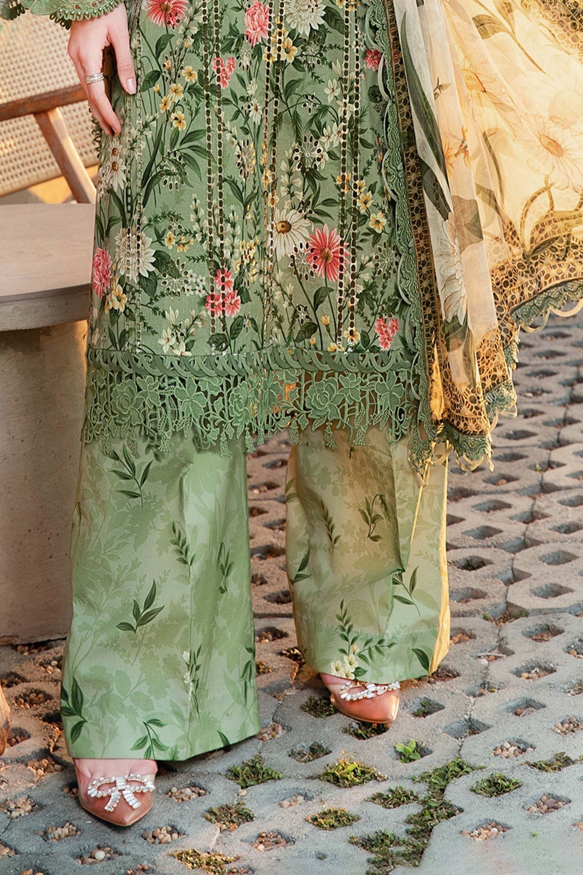 Maria B | M Prints 25 | MPT-2508-B by Maria B - Designer Dress - Type: Ladies Clothes - Available at Libayah - 100% Original