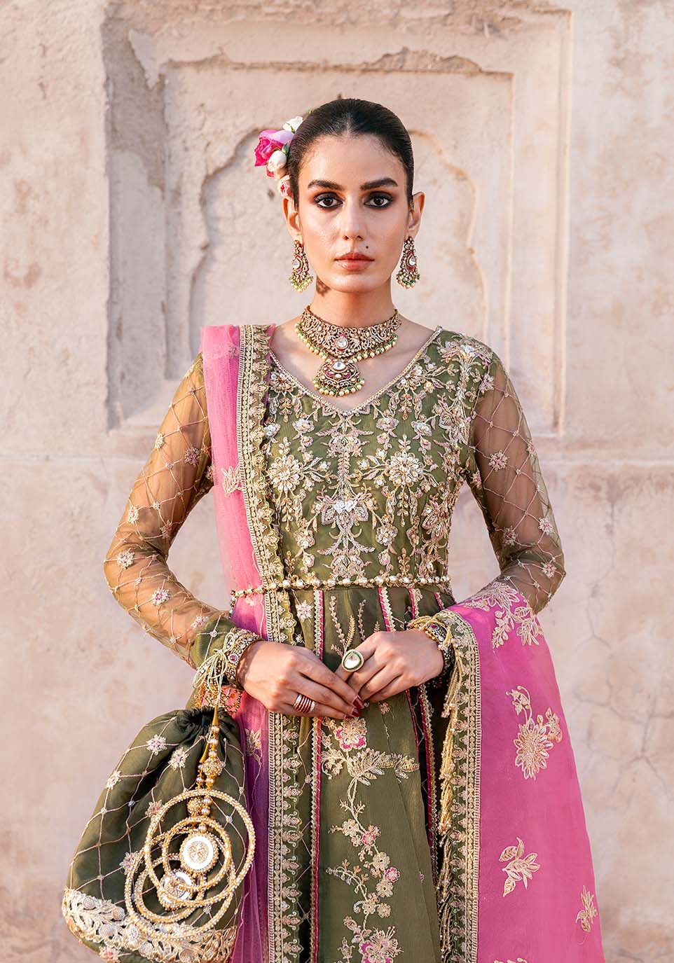 Gulbahar – authentic Pakistani formal dress from the Zarqash Arzoo Festive Collection collection for women in the UK.