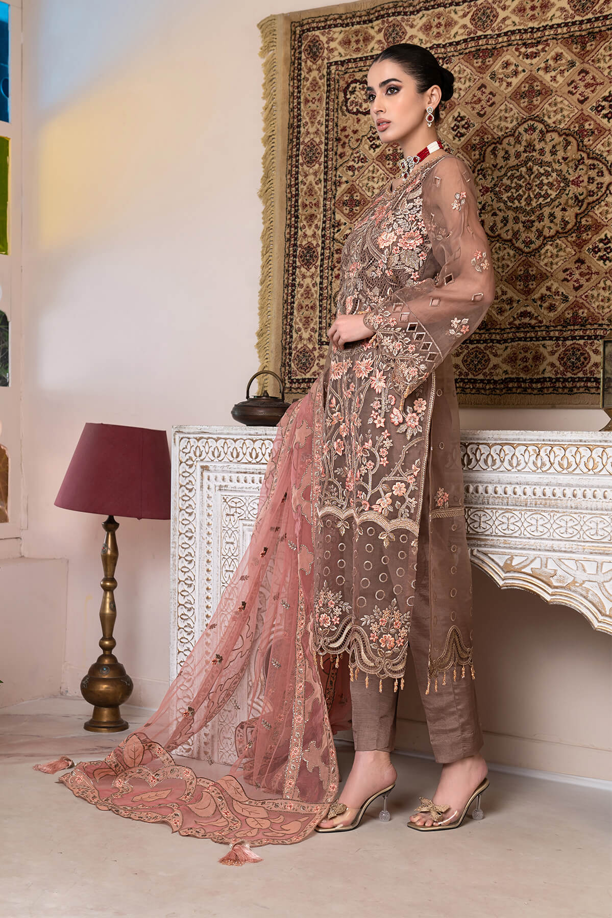 Janique | Luxury Collection 24 | D-005 Apricot Blossom by Janique - Designer Dress - Type: Ladies Clothes - Available at Libayah - 100% Original