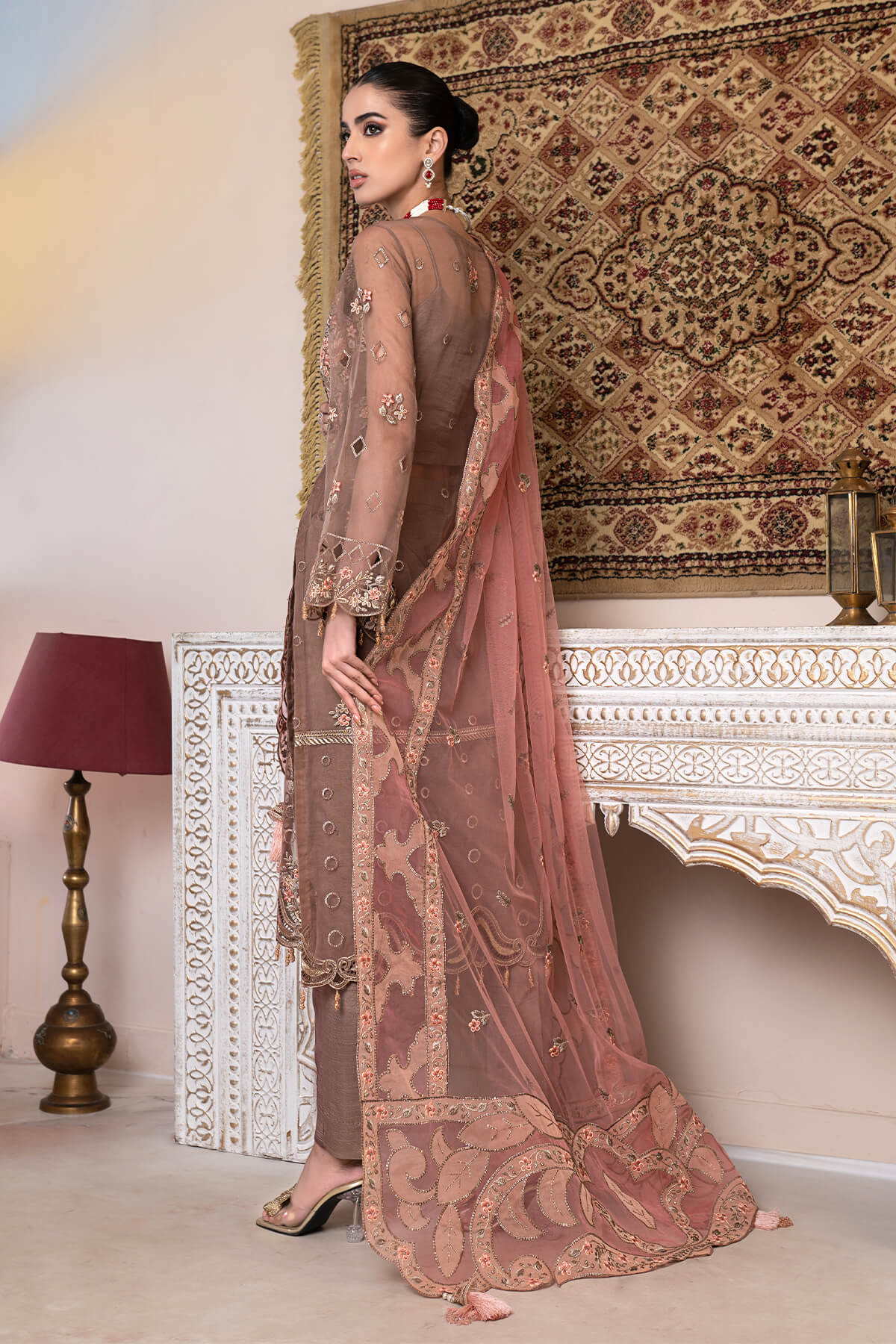 Janique | Luxury Collection 24 | D-005 Apricot Blossom by Janique - Designer Dress - Type: Ladies Clothes - Available at Libayah - 100% Original