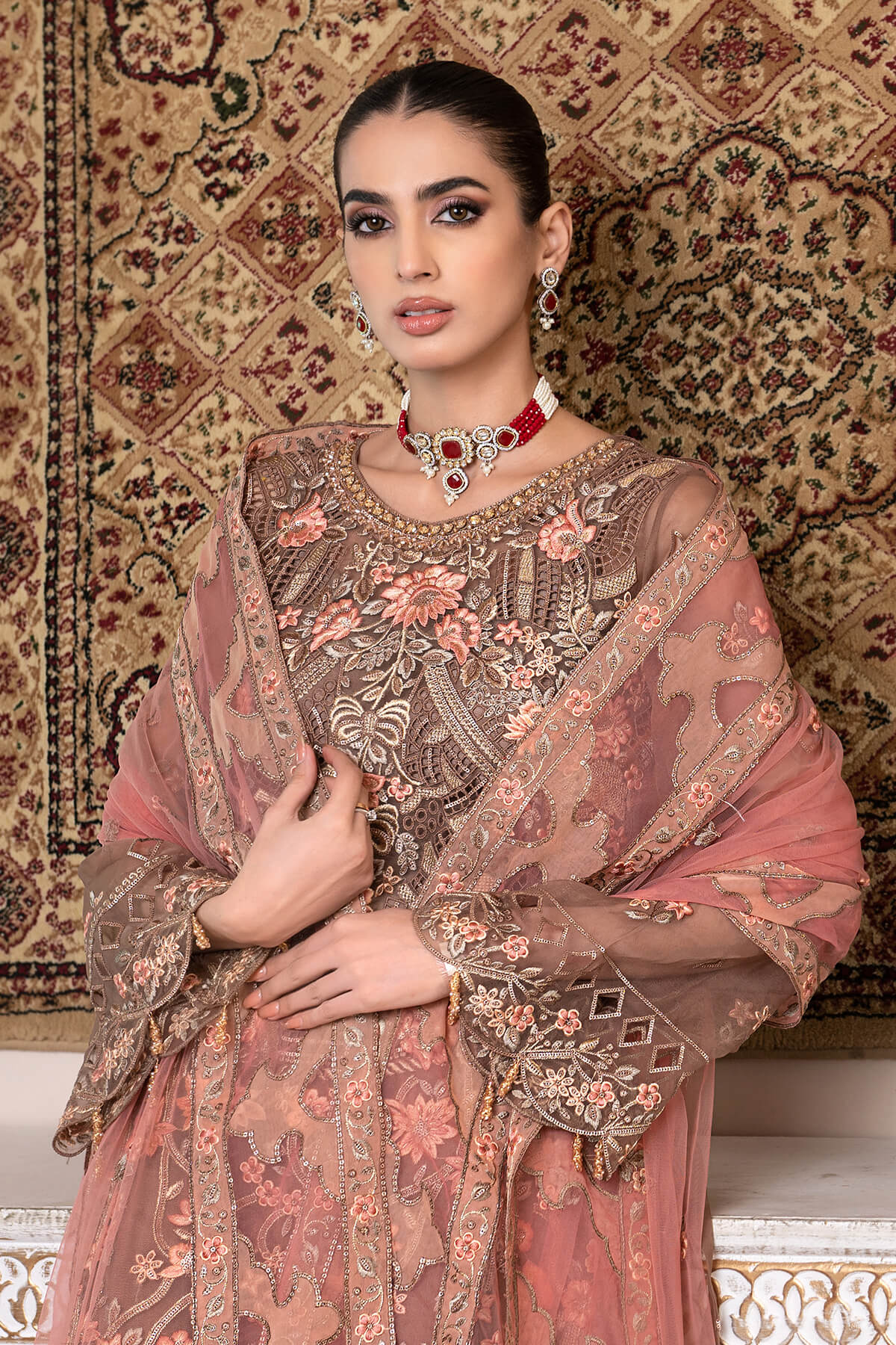 Janique | Luxury Collection 24 | D-005 Apricot Blossom by Janique - Designer Dress - Type: Ladies Clothes - Available at Libayah - 100% Original