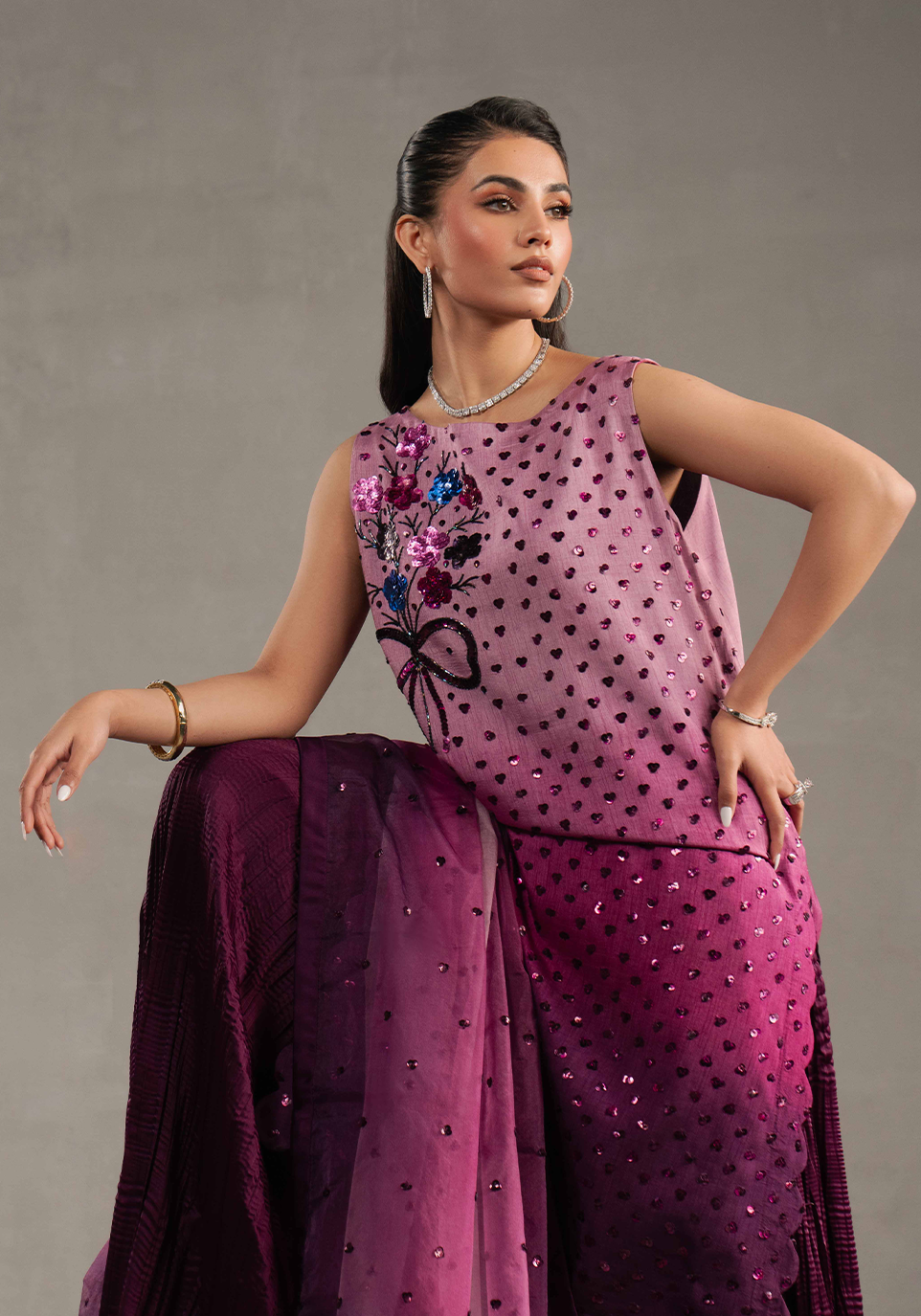 Zarqash | Silk Edit | ZQS 003 GIANNA by Zarqash - Designer Dress - Type: Ladies Clothes - Available at Libayah - 100% Original