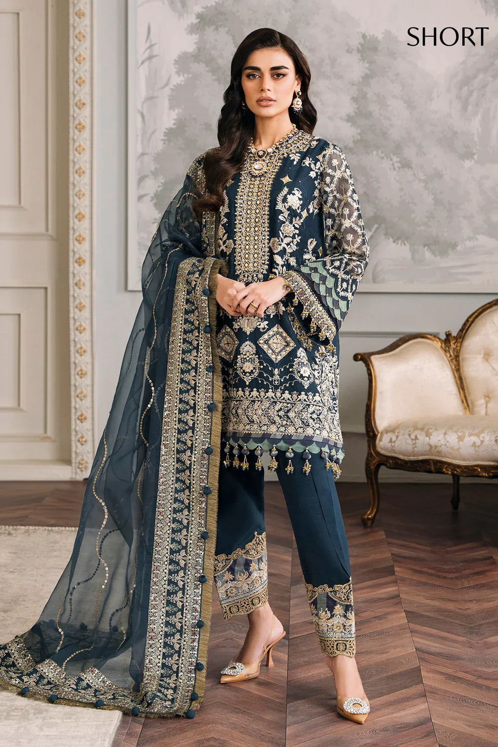 Baroque | Chantelle Embroidered Collection | CH12-01 by Baroque - Designer Dress - Type: Ladies Clothes - Available at Libayah - 100% Original