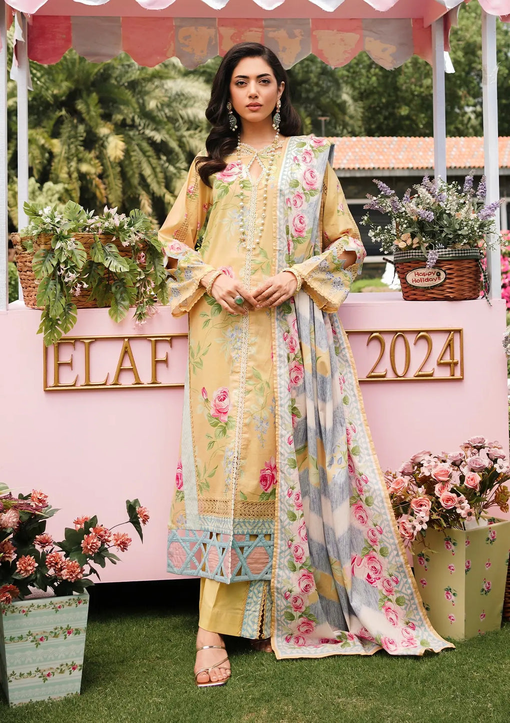 Elaf Premium | Printed Collection 24 | EEP-03A - Citrus Squad by Elaf Premium - Designer Dress - Type: Ladies Clothes - Available at Libayah - 100% Original