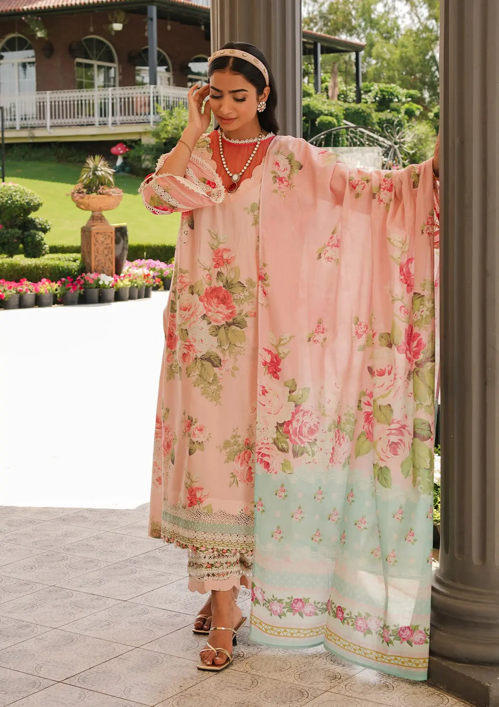 Elaf Premium | Printed Collection 24 | EEP-01B - Petal Pulse by Elaf Premium - Designer Dress - Type: Ladies Clothes - Available at Libayah - 100% Original