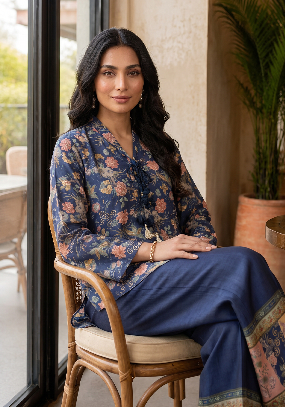 Zarqash | Silk Edit 26 | Indigo Reverie by Zarqash - Designer Dress  - Type : Ladies Clothes - Available at Libayah - 100% Original 