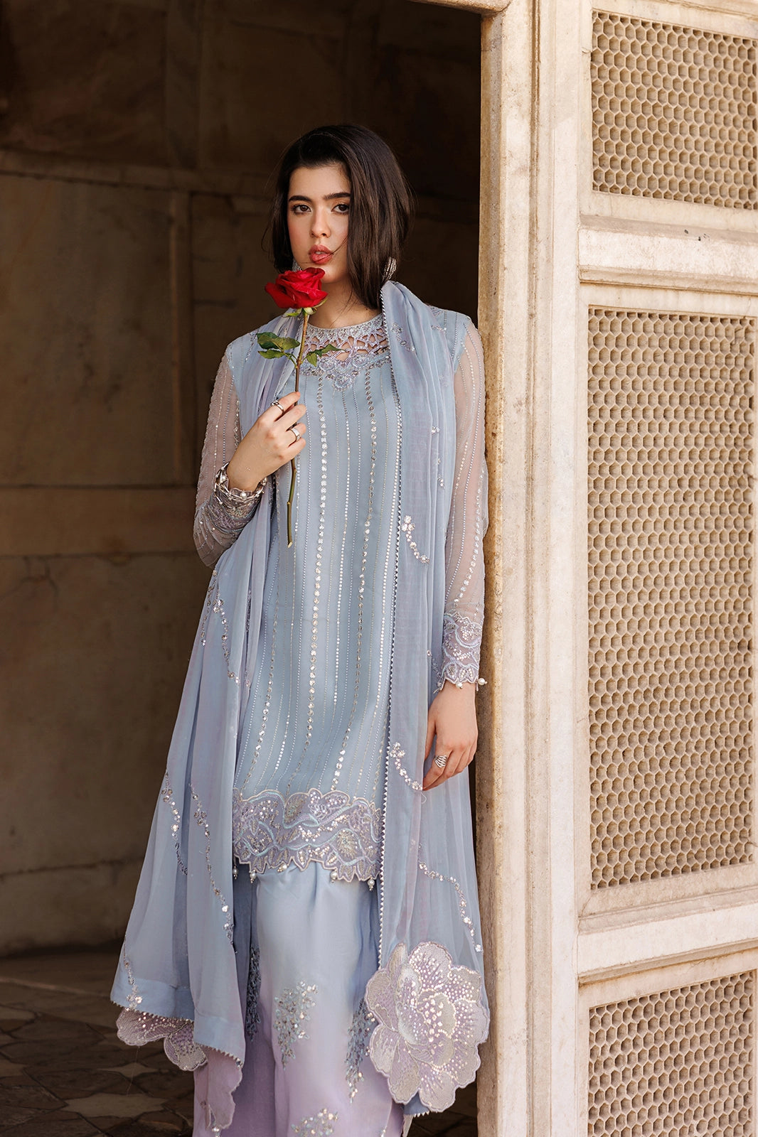 Afrozeh | Basic Pret 26 RTW | NACRE by Afrozeh - Designer Dress  - Type : Ladies Clothes - Available at Libayah - 100% Original 
