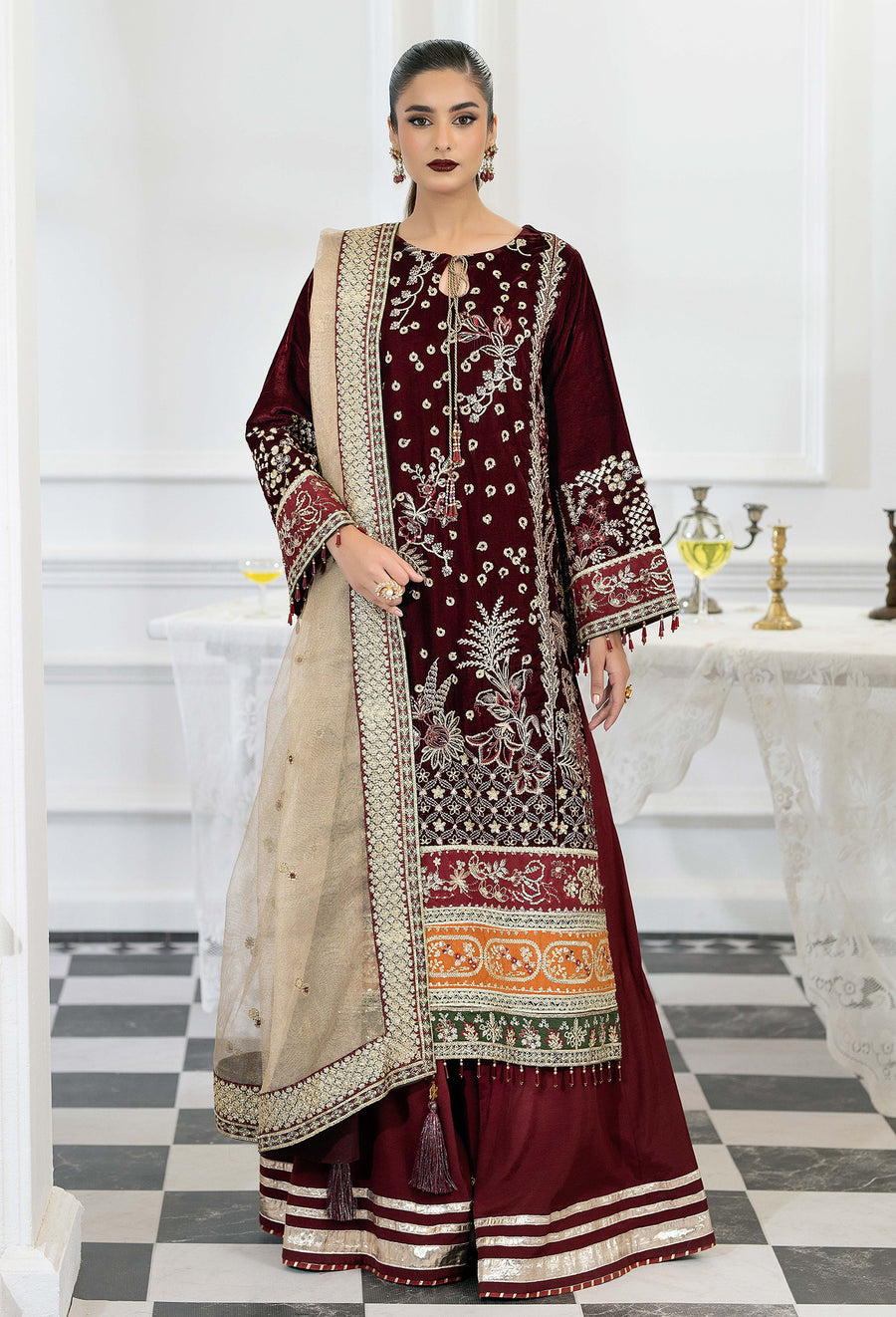 VELVET 7781 – authentic Pakistani formal dress from the Adans Libas Velvet 25 collection for women in the UK