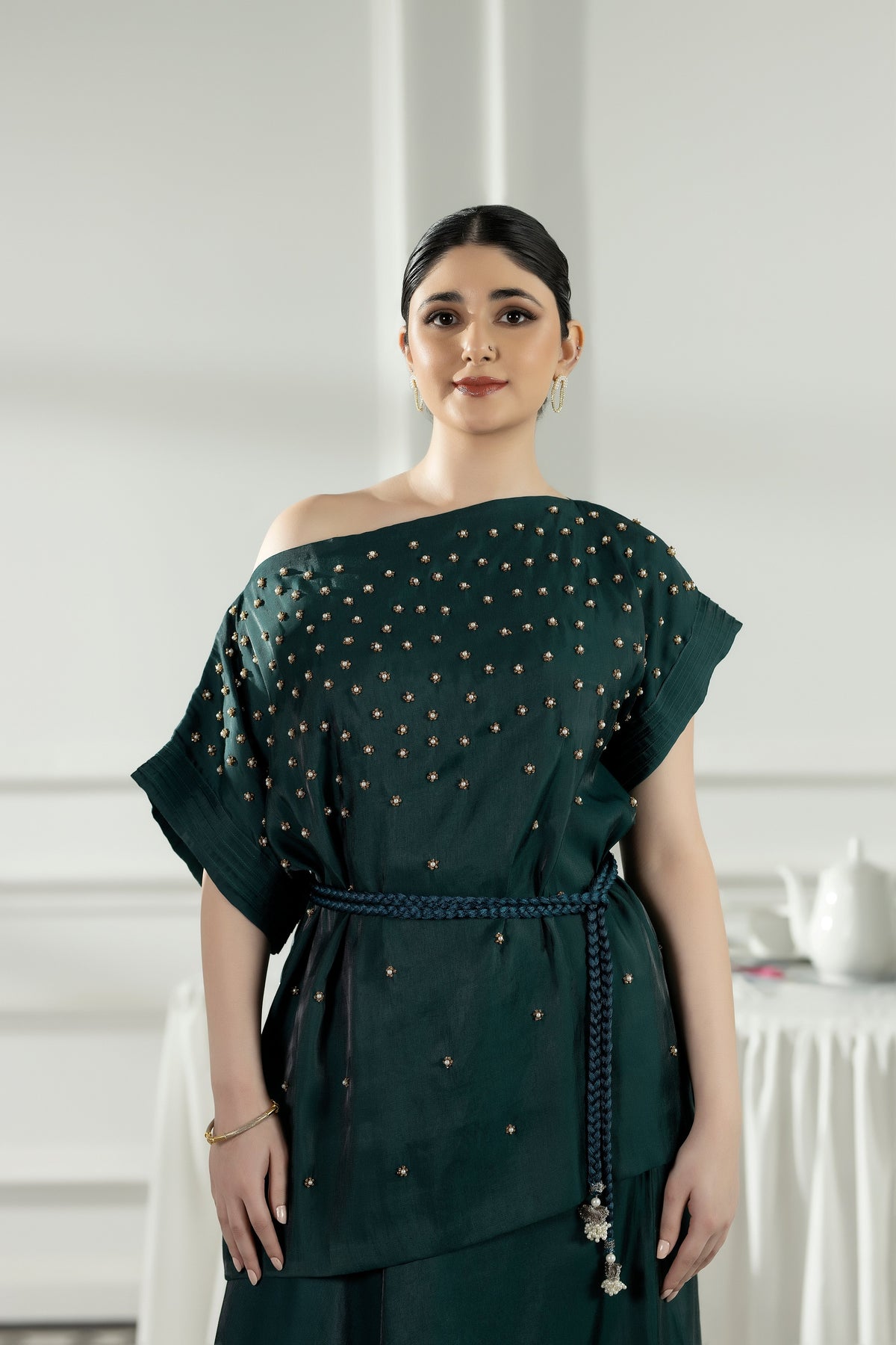 Purple Haze | Suraya Edit | Majestic Moss Green - by Libayah - Registered Vendor of : Purple Haze - 100% Original Designer Dress
