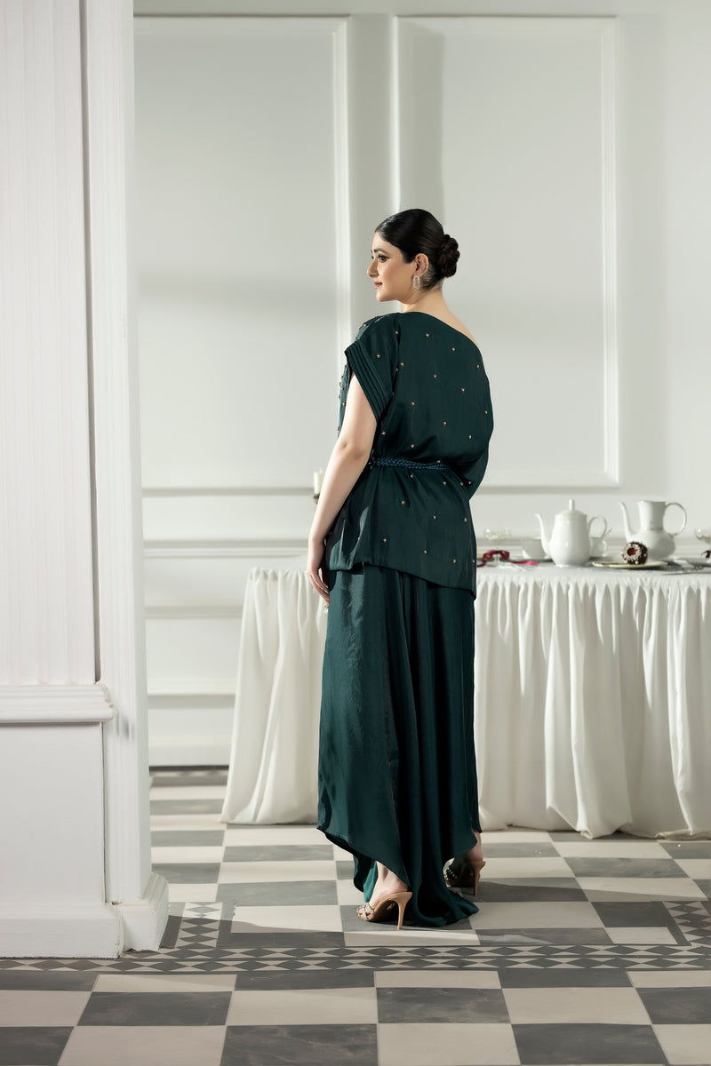 Purple Haze | Suraya Edit | Majestic Moss Green - by Libayah - Registered Vendor of : Purple Haze - 100% Original Designer Dress
