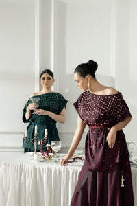 Purple Haze | Suraya Edit | Burgundy Belle - by Libayah - Registered Vendor of : Purple Haze - 100% Original Designer Dress