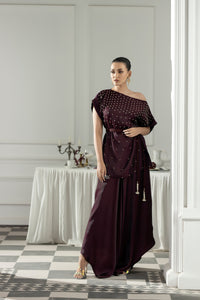 Purple Haze | Suraya Edit | Burgundy Belle - by Libayah - Registered Vendor of : Purple Haze - 100% Original Designer Dress