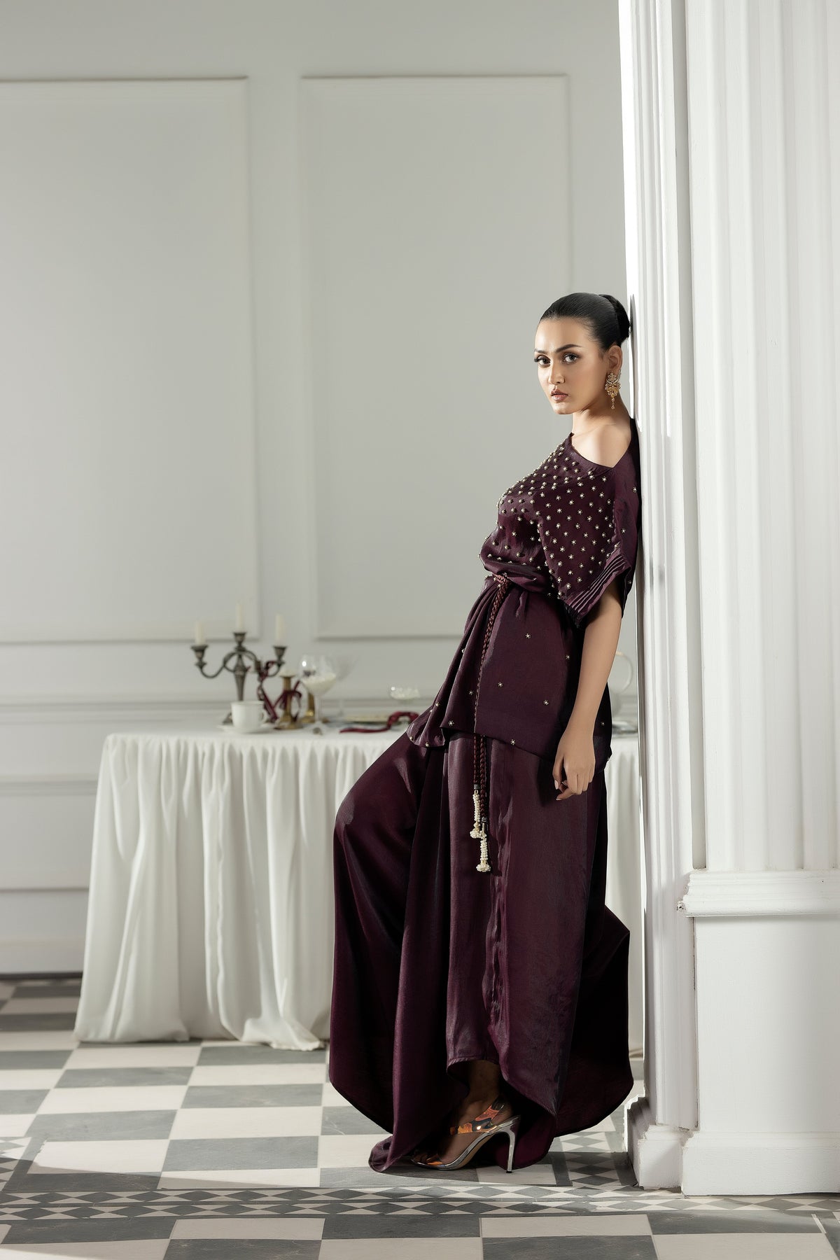 Purple Haze | Suraya Edit | Burgundy Belle - by Libayah - Registered Vendor of : Purple Haze - 100% Original Designer Dress