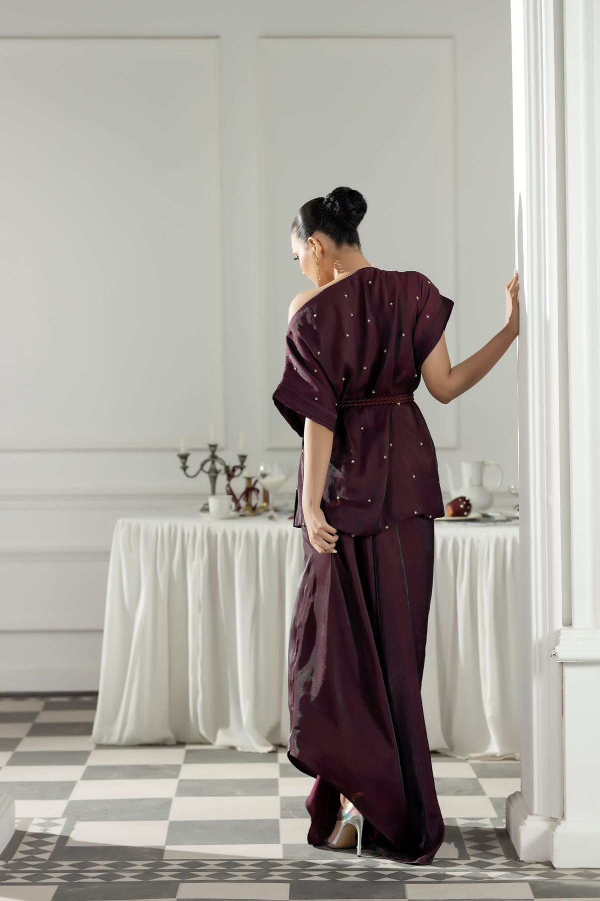 Purple Haze | Suraya Edit | Burgundy Belle - by Libayah - Registered Vendor of : Purple Haze - 100% Original Designer Dress