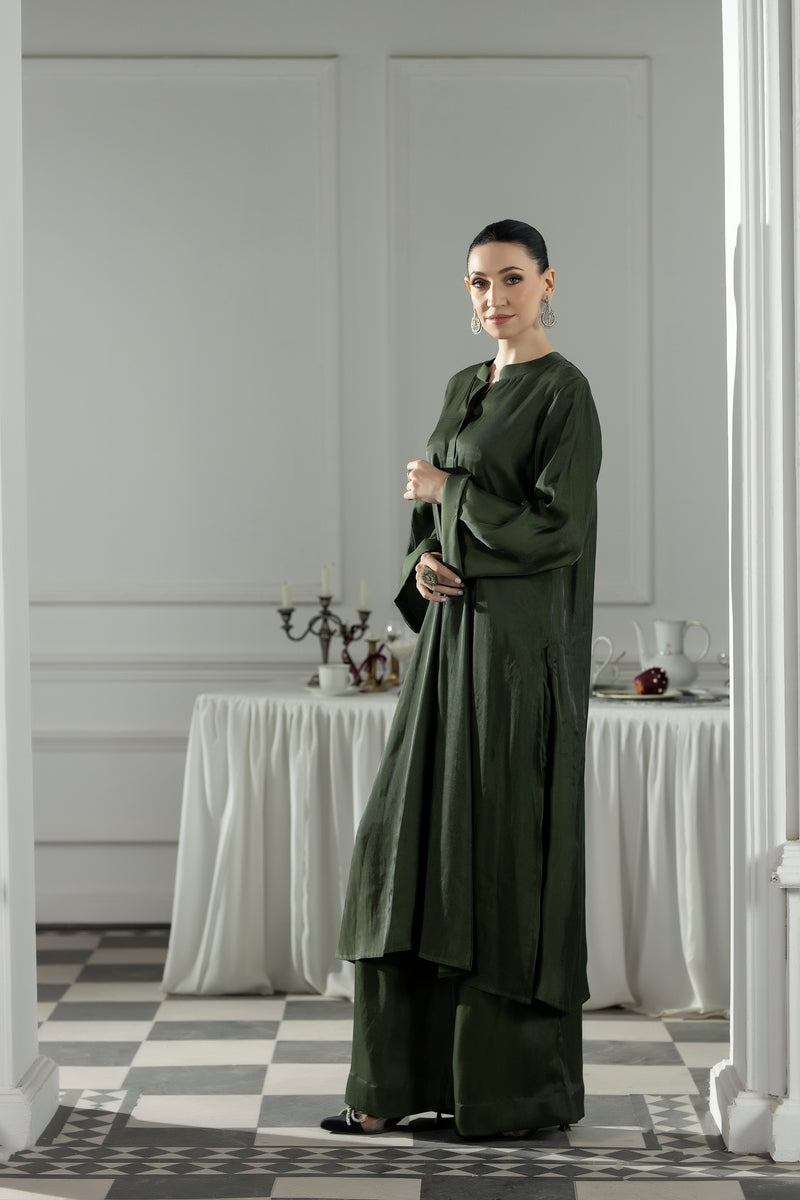 Purple Haze | Suraya Edit | Elegant in Olive - by Libayah - Registered Vendor of : Purple Haze - 100% Original Designer Dress
