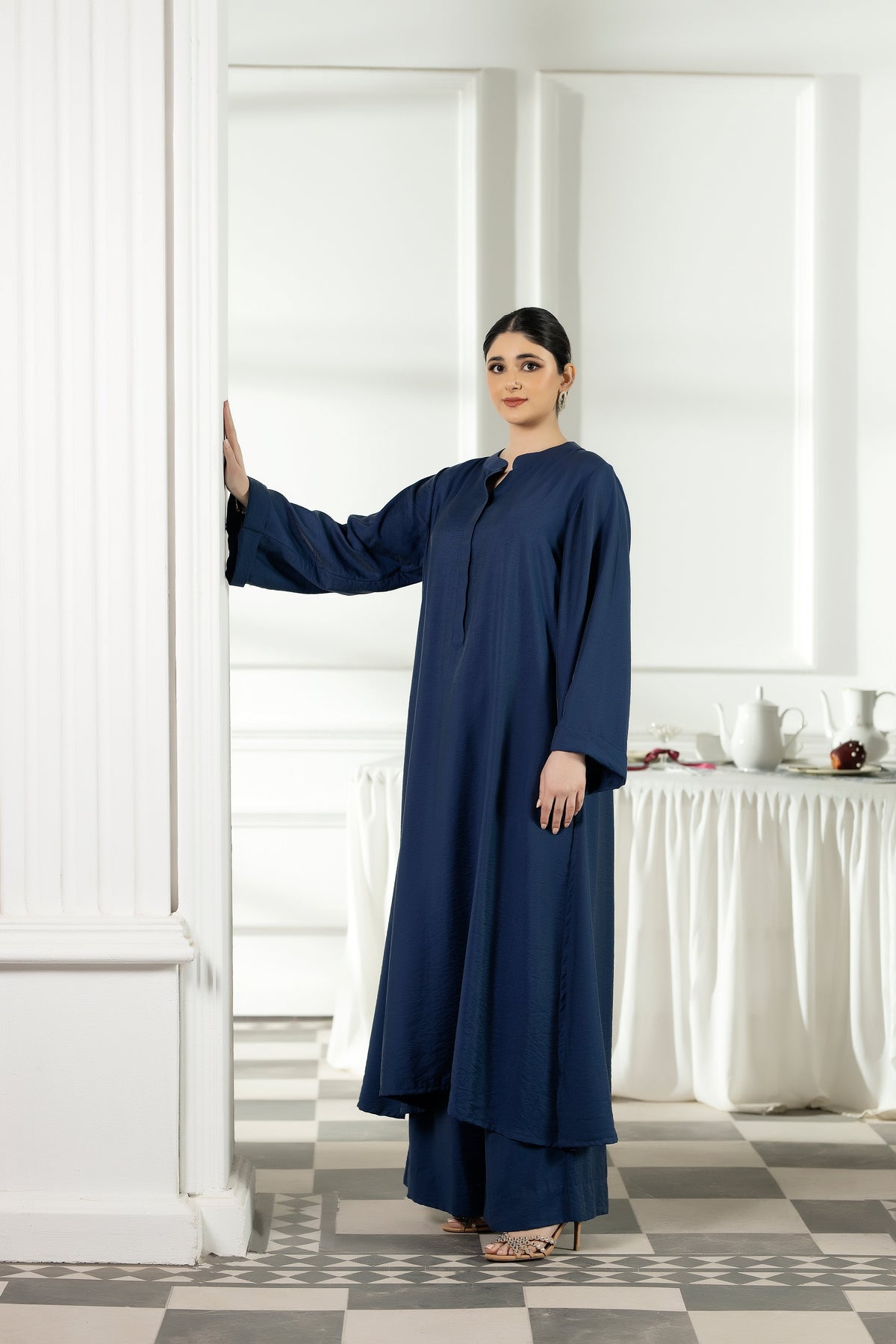 Purple Haze | Suraya Edit | Ethereal in Teal Blue - by Libayah - Registered Vendor of : Purple Haze - 100% Original Designer Dress