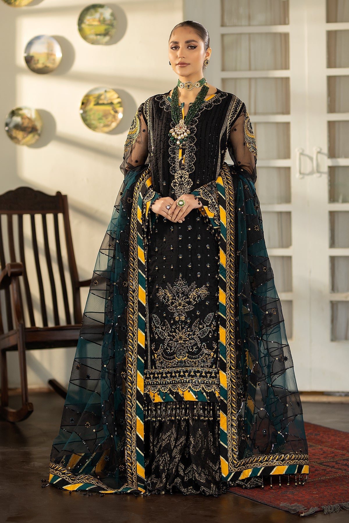 Raeesa Premium | Dehleez Formals | DL-1023 Rang -E-Vasl by Raeesa Premium - Designer Dress - Type: Formal - Available at Libayah - 100% Original