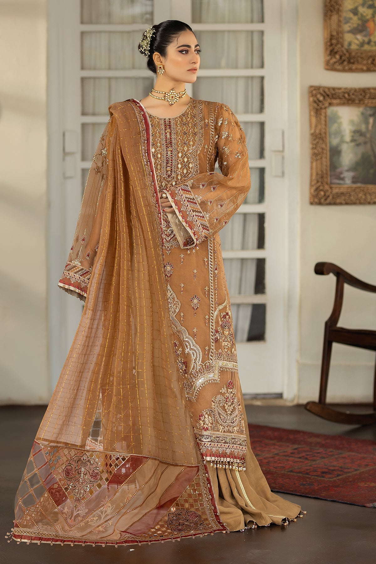 Raeesa Premium | Dehleez Formals | DL-1025 Tarz -E- Zameen by Raeesa Premium - Designer Dress - Type: Formal - Available at Libayah - 100% Original