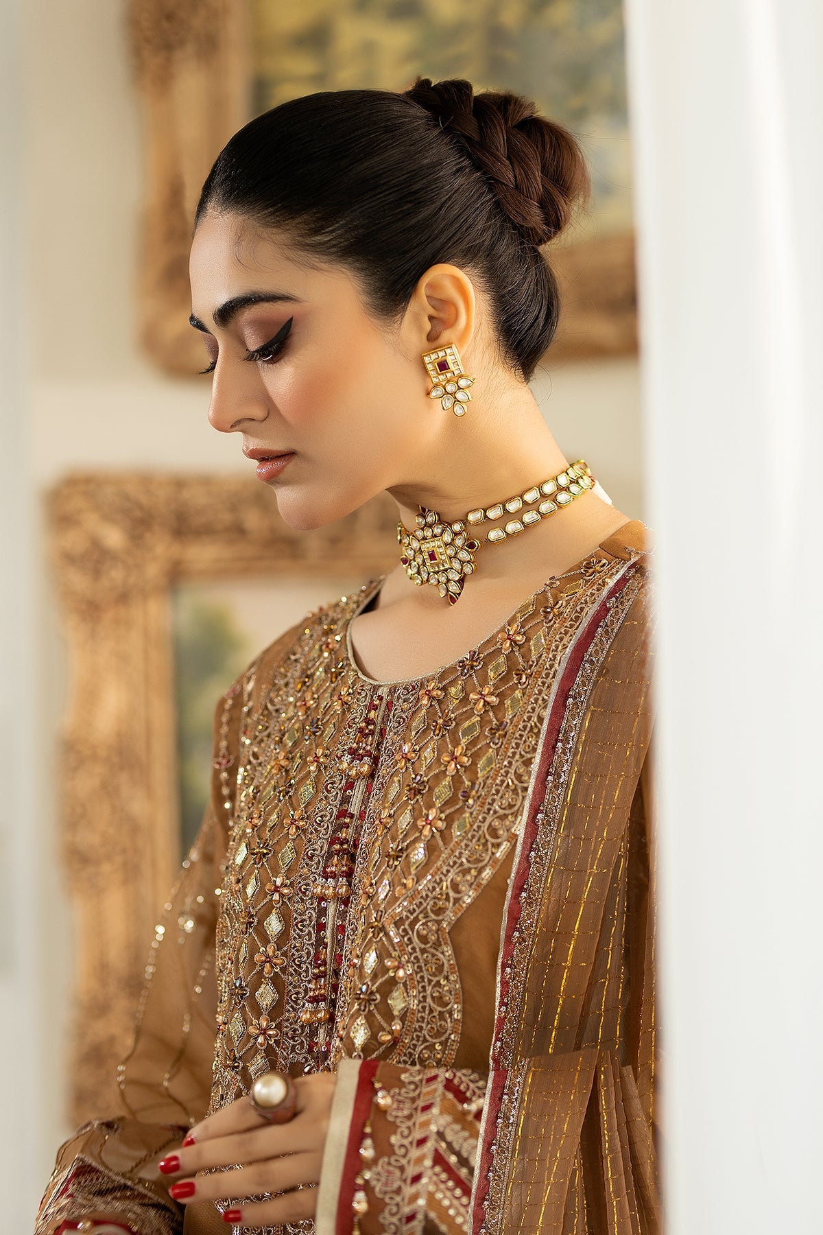 Raeesa Premium | Dehleez Formals | DL-1025 Tarz -E- Zameen by Raeesa Premium - Designer Dress - Type: Formal - Available at Libayah - 100% Original