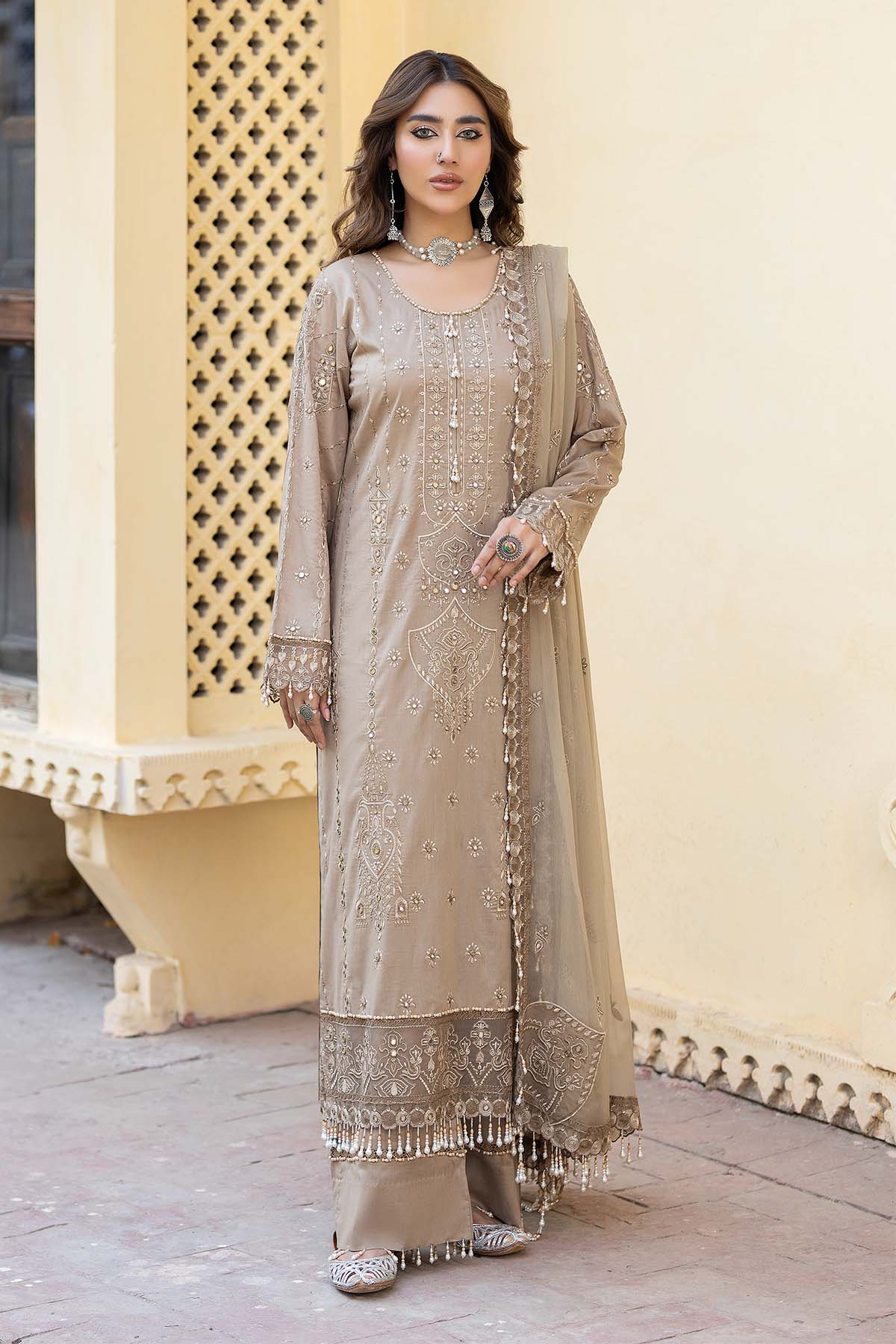 Raeesa Premium | Pankh Luxury Lawn | P -02 by Raeesa Premium - Designer Dress - Type: Ladies Clothes - Available at Libayah - 100% Original