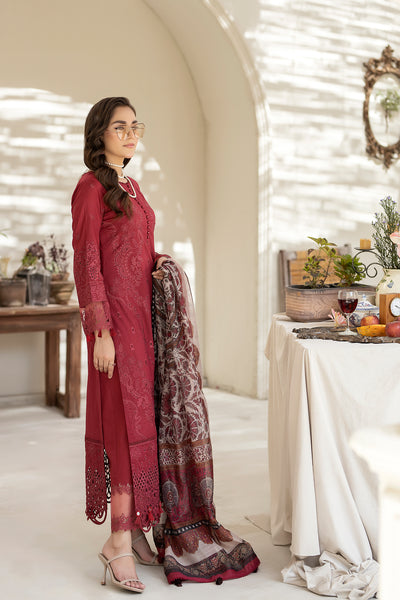House of Nawab | Zora Luxury Lawn 24 | FAHM by House of Nawab - Designer Dress - Type: Ladies Clothes - Available at Libayah - 100% Original
