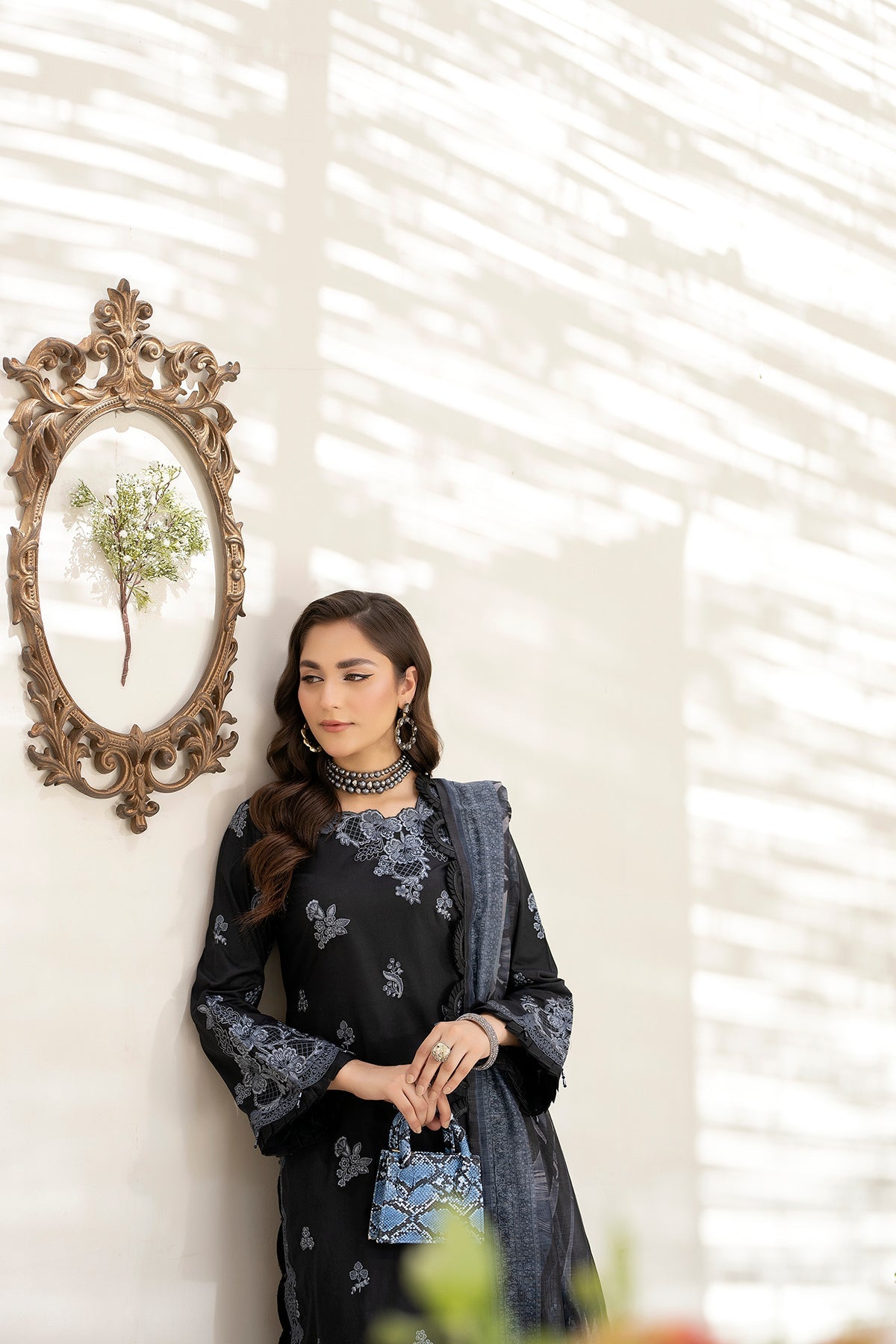 House of Nawab | Zora Luxury Lawn 24 | VALEH by House of Nawab - Designer Dress - Type: Ladies Clothes - Available at Libayah - 100% Original