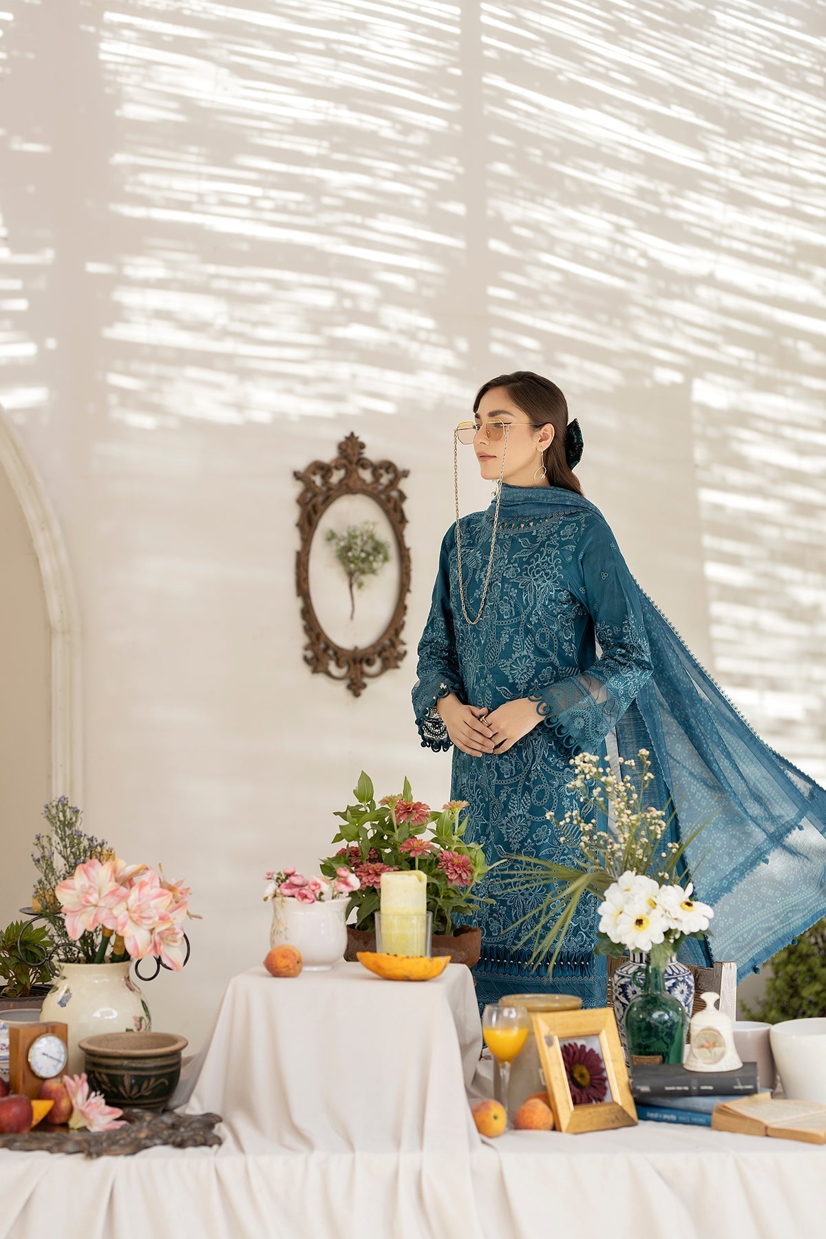 House of Nawab | Zora Luxury Lawn 24 | QARIN by House of Nawab - Designer Dress - Type: Ladies Clothes - Available at Libayah - 100% Original