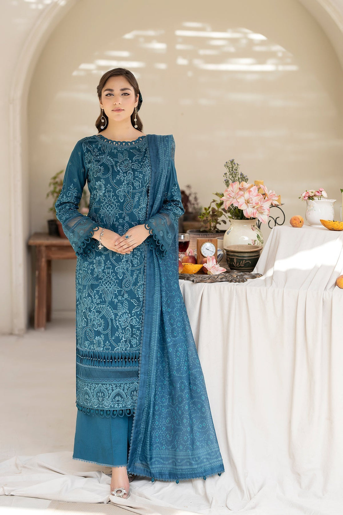 House of Nawab | Zora Luxury Lawn 24 | QARIN by House of Nawab - Designer Dress - Type: Ladies Clothes - Available at Libayah - 100% Original