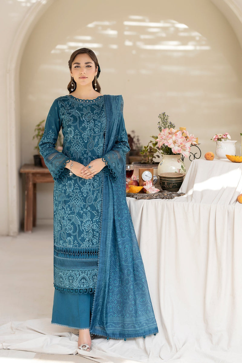 House of Nawab | Zora Luxury Lawn 24 | QARIN by House of Nawab - Designer Dress - Type: Ladies Clothes - Available at Libayah - 100% Original
