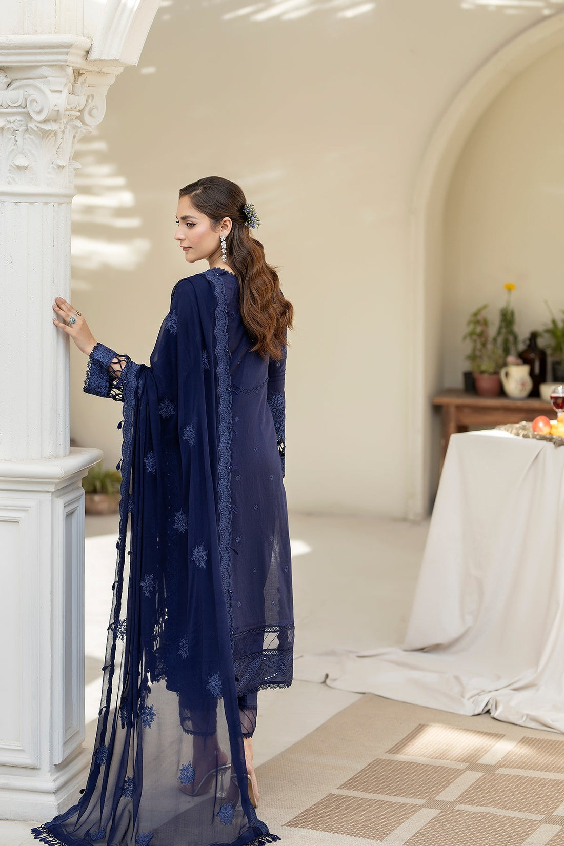 House of Nawab | Zora Luxury Lawn 24 | FRONA by House of Nawab - Designer Dress - Type: Ladies Clothes - Available at Libayah - 100% Original