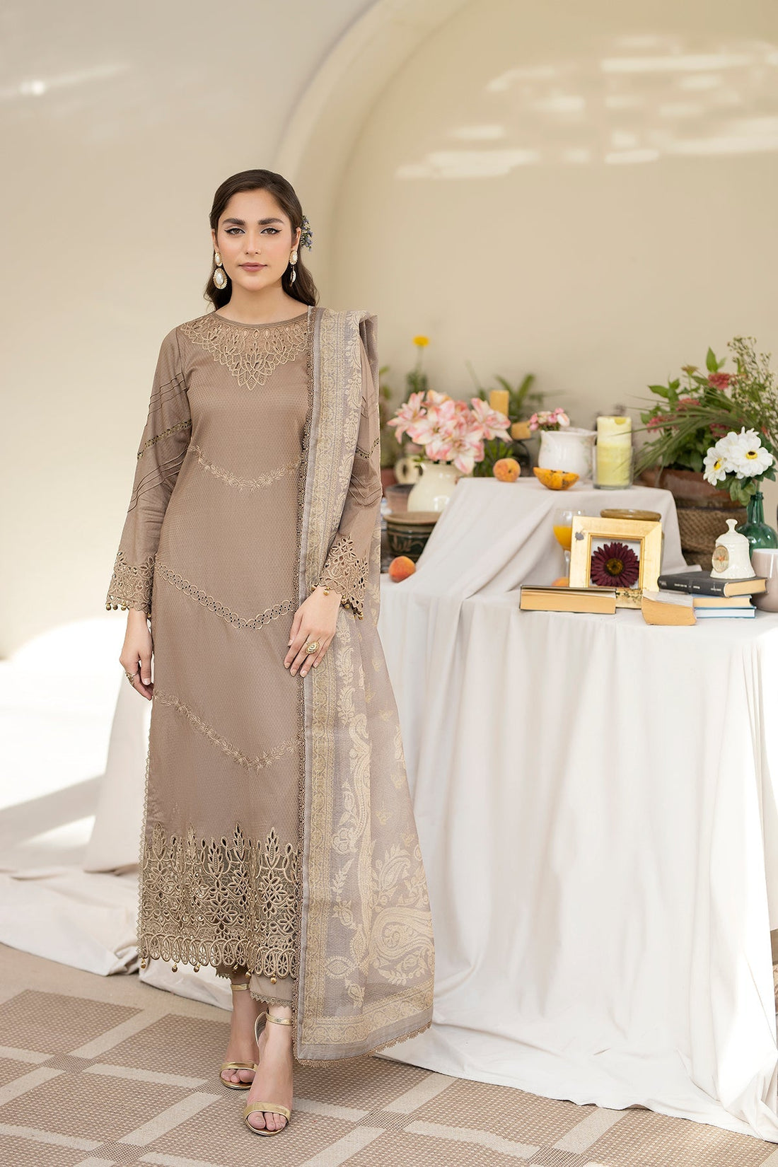 House of Nawab | Zora Luxury Lawn 24 | FARQAD by House of Nawab - Designer Dress - Type: Ladies Clothes - Available at Libayah - 100% Original