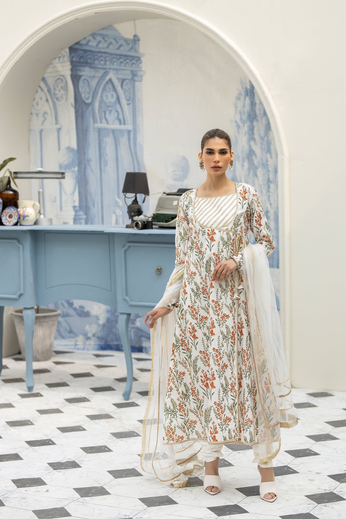 Purple haze Pret Studio | Noubahar Luxury Formals | Floral Anrakha by Purple Haze - Designer Dress - Type: Ladies Clothes - Available at Libayah - 100% Original