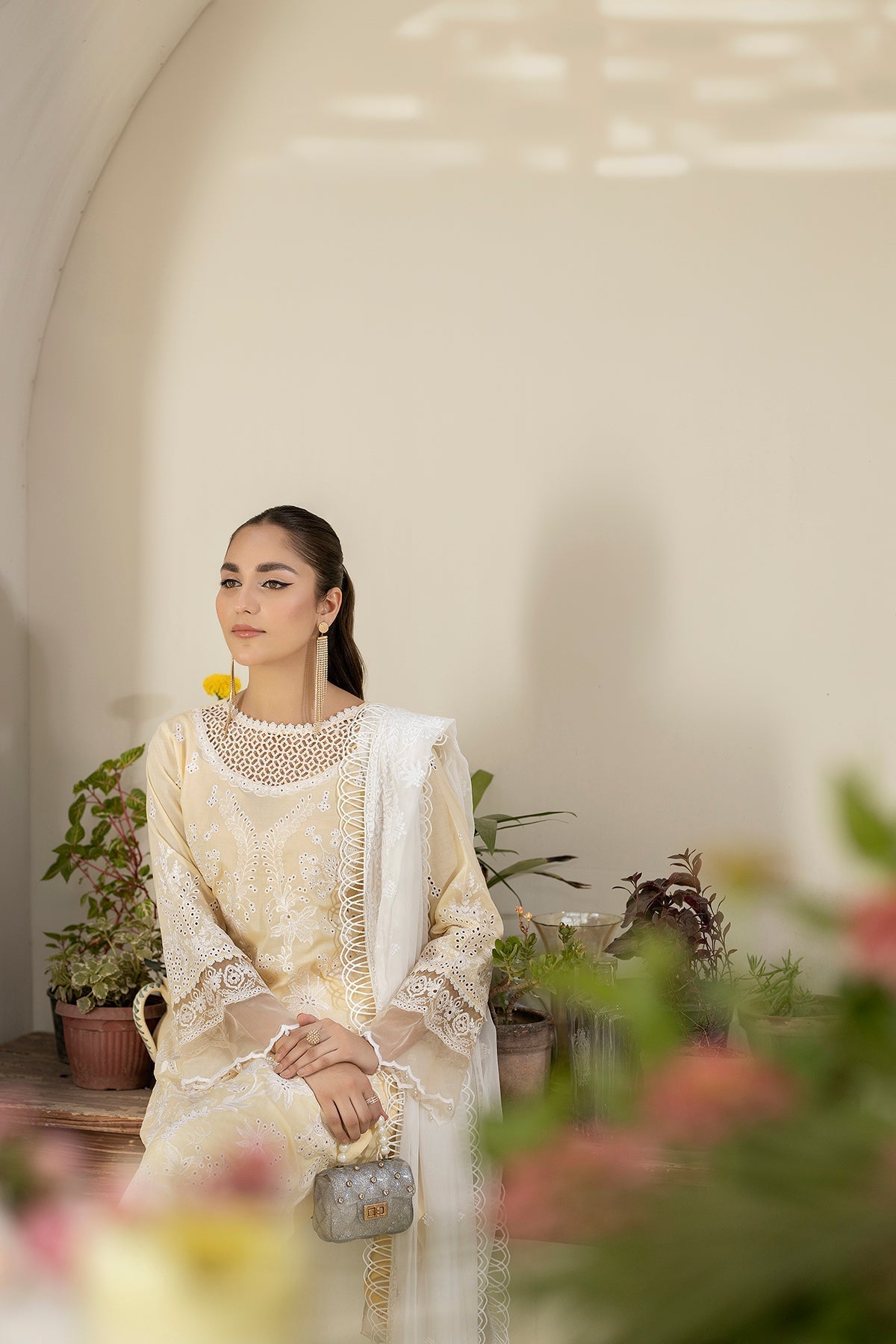 House of Nawab | Zora Luxury Lawn 24 | SAADAT by House of Nawab - Designer Dress - Type: Ladies Clothes - Available at Libayah - 100% Original