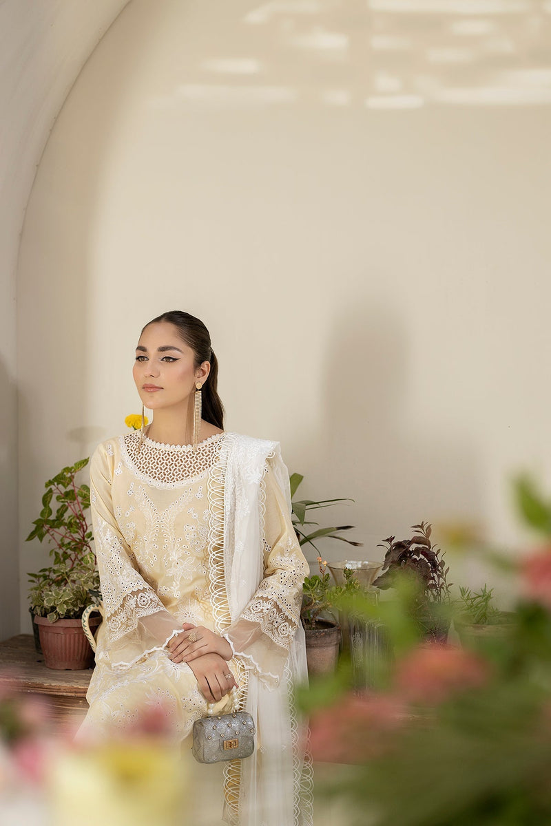 House of Nawab | Zora Luxury Lawn 24 | SAADAT by House of Nawab - Designer Dress - Type: Ladies Clothes - Available at Libayah - 100% Original