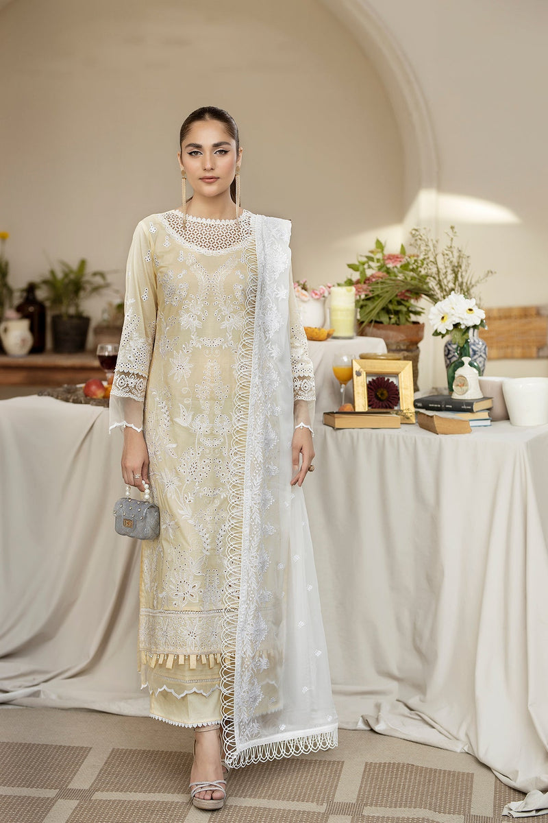 House of Nawab | Zora Luxury Lawn 24 | SAADAT by House of Nawab - Designer Dress - Type: Ladies Clothes - Available at Libayah - 100% Original